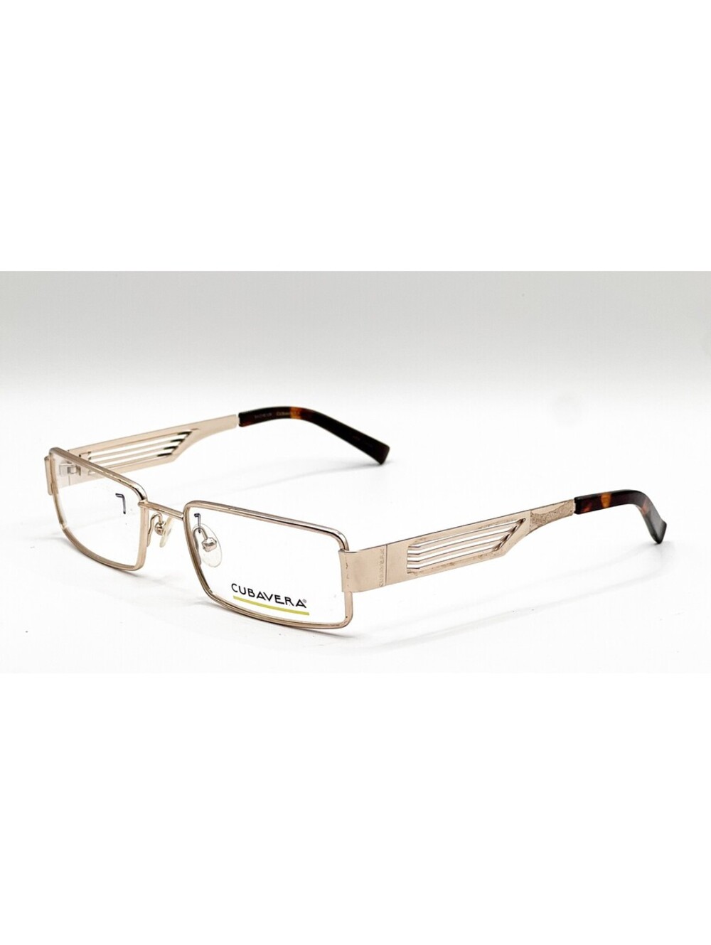 Cubavera CV 106-3 Gold Rectangle Authentic Eyeglass Frames 54-18